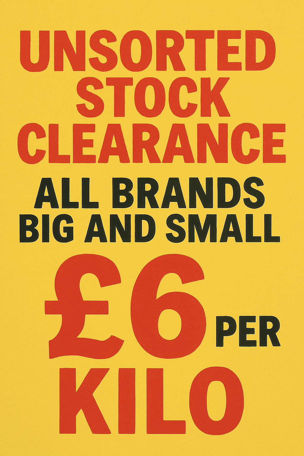 Stock clearance